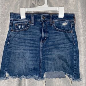 Denim American eagle mini skirt